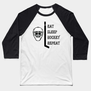 "Elevate Your Style with 'Eat Sleep Hockey Repeat' T-Shirt - Perfect for Hockey Fans! Baseball T-Shirt